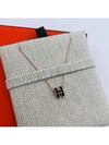 Mini Pop H Pendant Rose Gold & Noir - HERMES - BALAAN 2