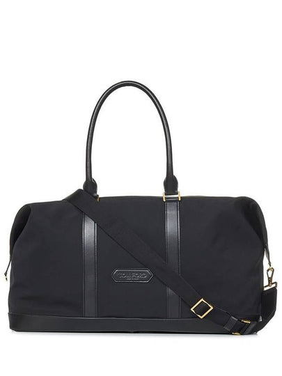 Black Leather Nylon Logo Patch DUFFEL Bag H0459TNY017G1N001 B0560980928 - TOM FORD - BALAAN 2