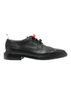 Women's Pebble Grain 3 Bow LongWing Brogue Black - THOM BROWNE - BALAAN 1