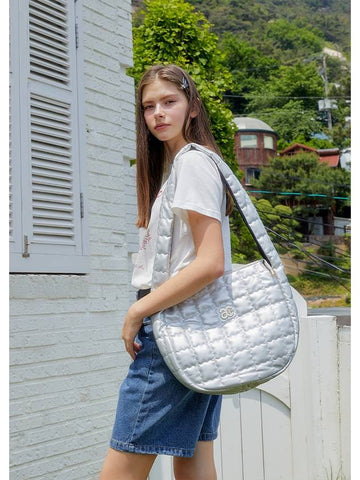 ANC QUILTING BIG BAG SILVER - ANOETIC - BALAAN 1