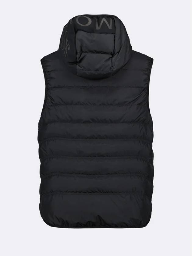 Nubiera Logo Down Vest Black - MONCLER - BALAAN 3