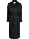 Deva Nylon Trench Coat Black - MONCLER - BALAAN.