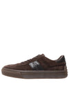 Suede Low Top Sneakers Brown - TOD'S - BALAAN 4