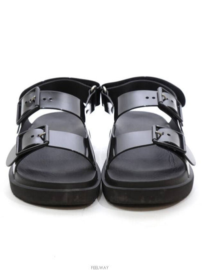 Daejeon Used Luxury Goods 660243 Mini Double G Sandals Black Size 37 Korea 240 - GUCCI - BALAAN 2