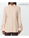 Sportmax YEN silk blend blouse pink YEN 2321160139 015 - MAX MARA - BALAAN 7