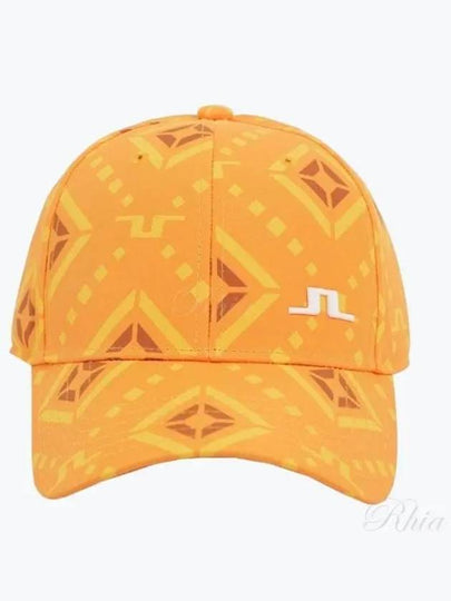 Layla Print Ball Cap Orange Diamond Logo - J.LINDEBERG - BALAAN 2