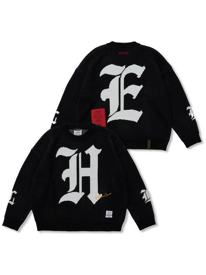 Hell Oversized Knit Crewneck - STIGMA - BALAAN 2