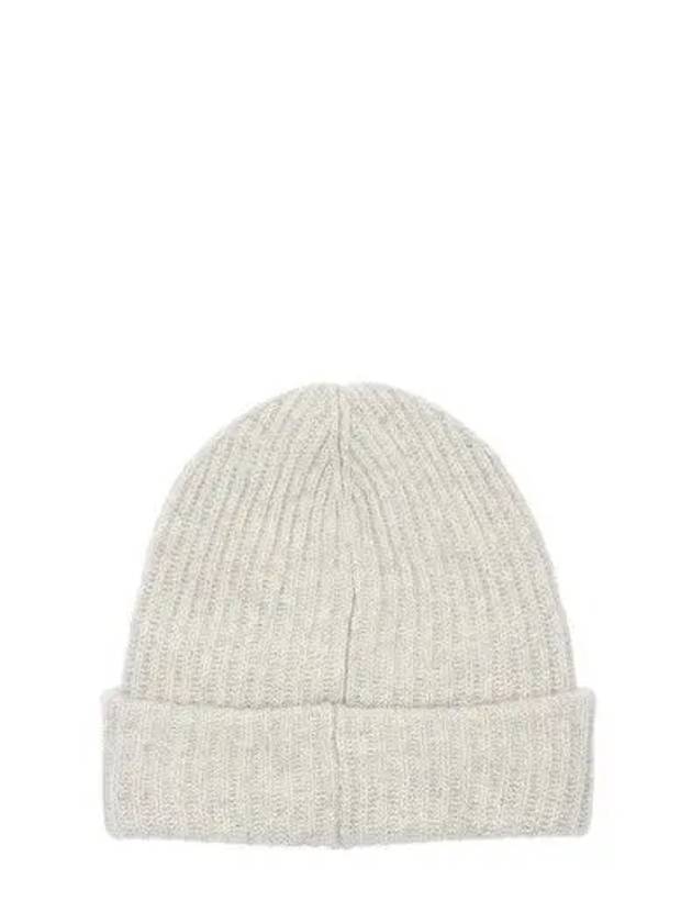 Logo Patch Recycled Wool Blend Knit Beanie - GANNI - BALAAN 3