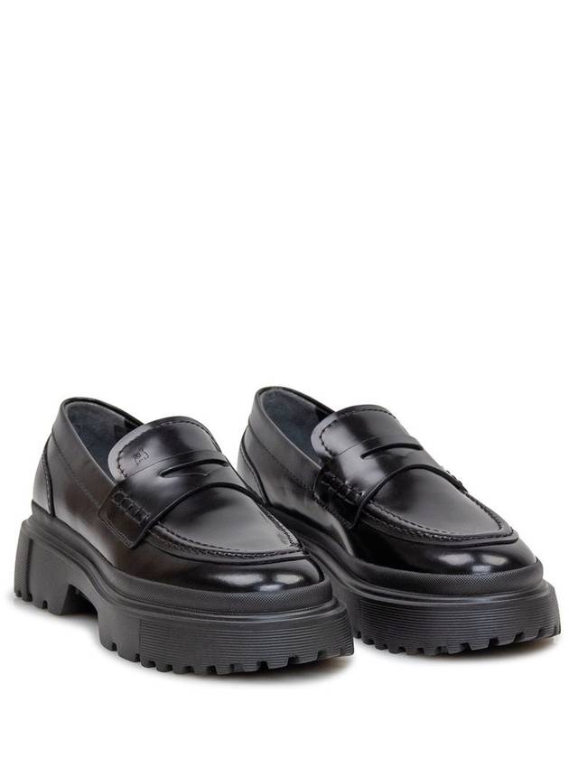 leather loafers black - HOGAN - BALAAN 7