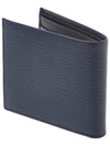 Gancini Half Wallet Deep Ocean - SALVATORE FERRAGAMO - BALAAN 4