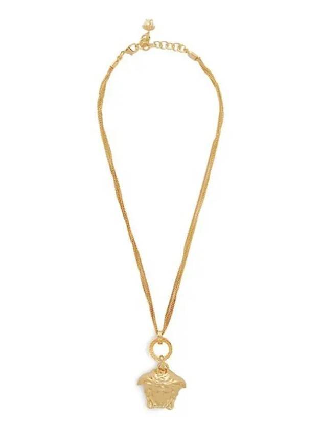 Medusa Triple Chain Link Necklace Gold - VERSACE - BALAAN 1