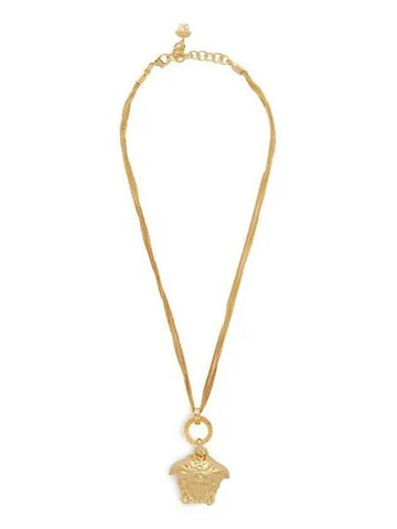 Medusa Triple Chain Link Necklace Gold - VERSACE - BALAAN 1