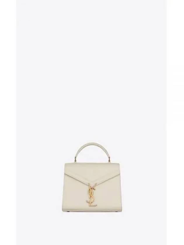 Casandra Monogram Mini Top Handle Cross Bag White - SAINT LAURENT - BALAAN 2