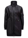 1C00005 597R1 999 ADHEMAR Long Windbreaker Black Women s Jacket TJ - MONCLER - BALAAN 1