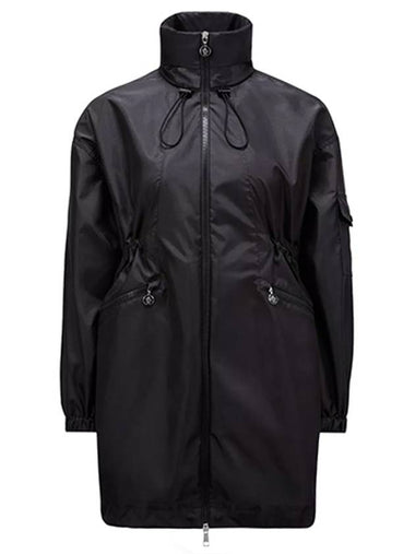 1C00005 597R1 999 ADHEMAR Long Windbreaker Black Women s Jacket TJ - MONCLER - BALAAN 1