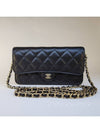 Classic mini bag caviar chain wallet black gold phone holder WOC AP3744B - CHANEL - BALAAN 2