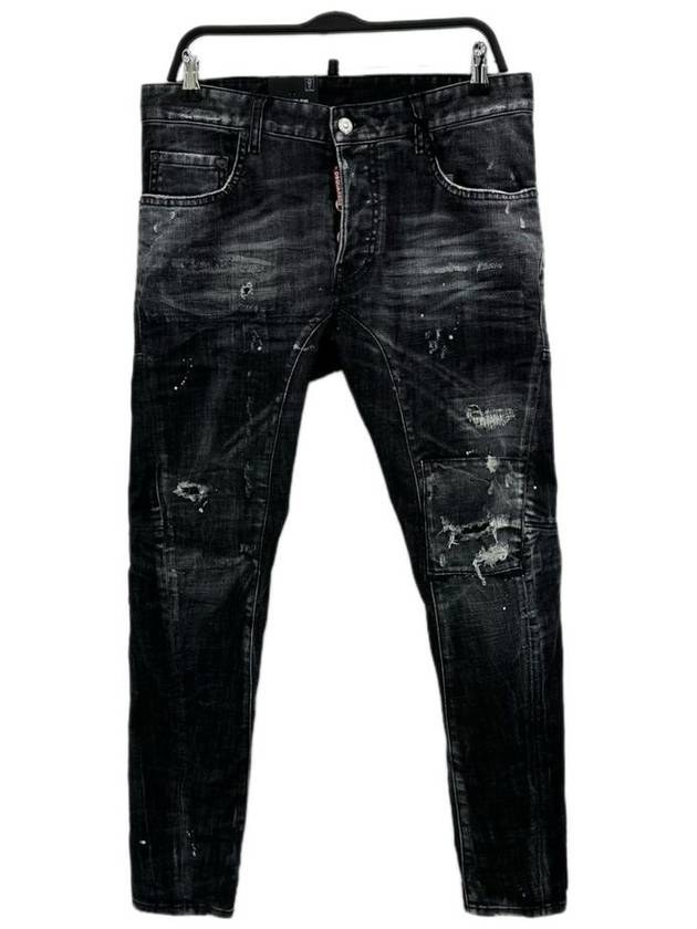 Men's Biker Jean Black - DSQUARED2 - BALAAN 2