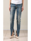 Rhinestone embroidered skinny jeans - DSQUARED2 - BALAAN 7