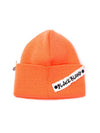 BBD Side Patch Long Beanie Orange - BLACKBLOND - BALAAN 1