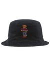 Polo Bear Bucket Hat Black - POLO RALPH LAUREN - BALAAN 3