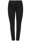 Women's Denim Cotton Skinny Jeans Black - SAINT LAURENT - BALAAN 1