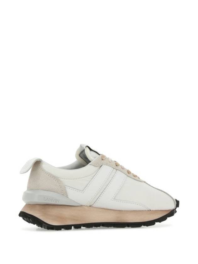 Bumper Nylon Low Top Sneakers White Pink - LANVIN - BALAAN 3