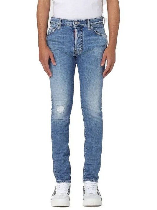 Medium Preppy Wash Cool Guy Straight Jeans Light Blue - DSQUARED2 - BALAAN 2