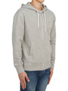 Tricolor Fox Patch Zip Up Hoodie Grey - MAISON KITSUNE - BALAAN 5