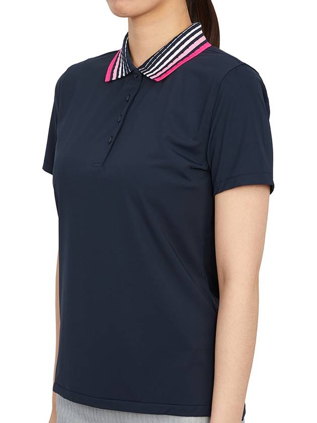 LF Golf PLEATED COLLAR POLO LF22K132 TWILIGHT Women's Pleated Collar Polo - G/FORE - BALAAN 3