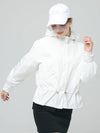 Doyou Know MC Women s Fit and Flare Waterproof Loose White Wind Jumper DO6242WB21 - DOYOUKNOWMC GOLF WEAR - BALAAN 4