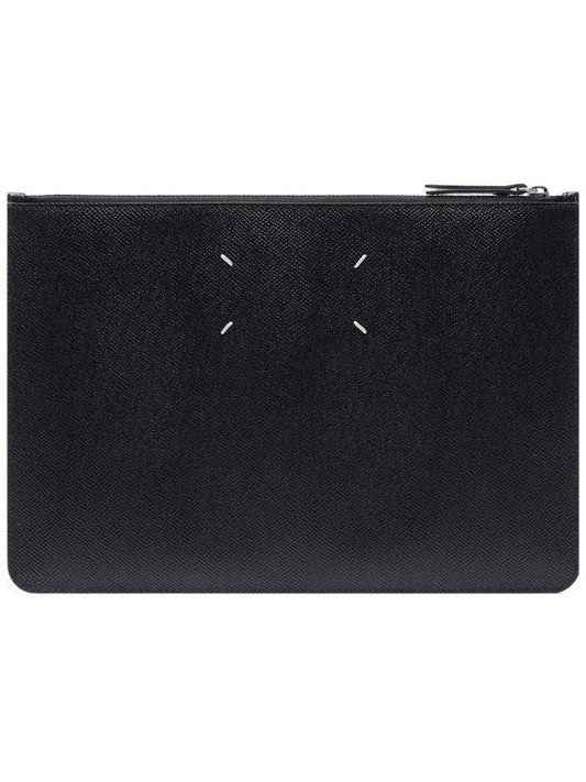 Stitch Zipper Clutch Bag Black - MAISON MARGIELA - BALAAN 2