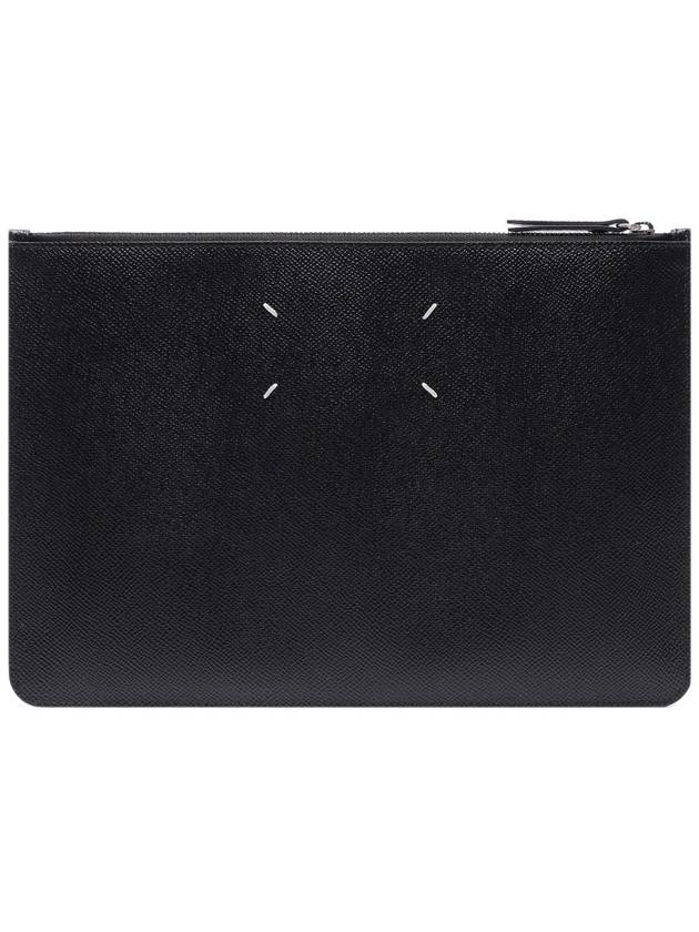 Stitch Zipper Clutch Bag Black - MAISON MARGIELA - BALAAN 3