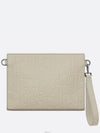 A5 Triangle Pouch Beige Dior Gravity Leather - DIOR - BALAAN 4