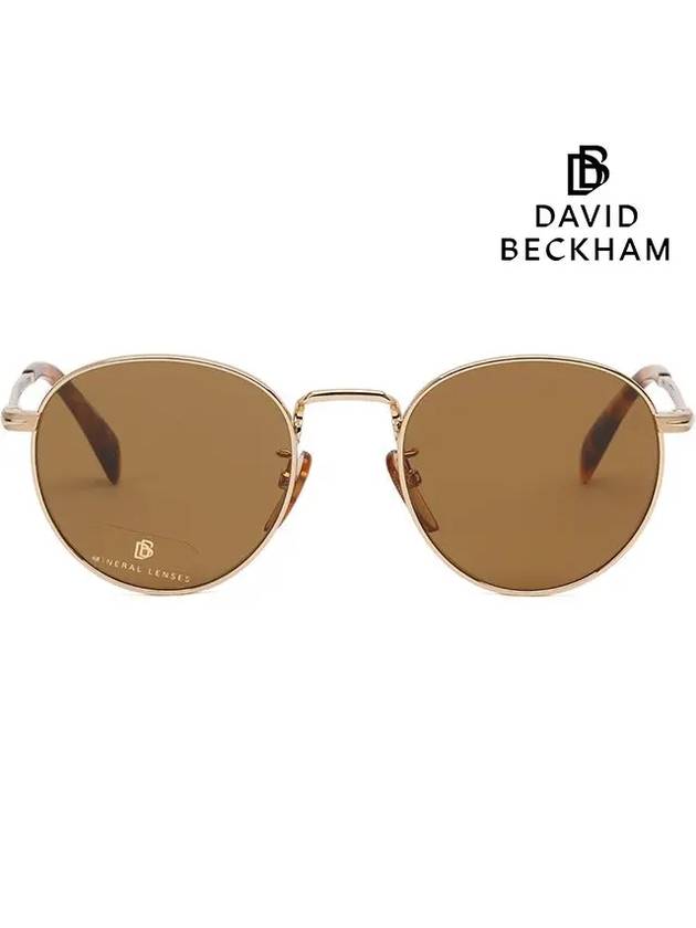 Sunglasses DB1005S J5G2M Round Brown Gold - DAVID BECKHAM - BALAAN 3