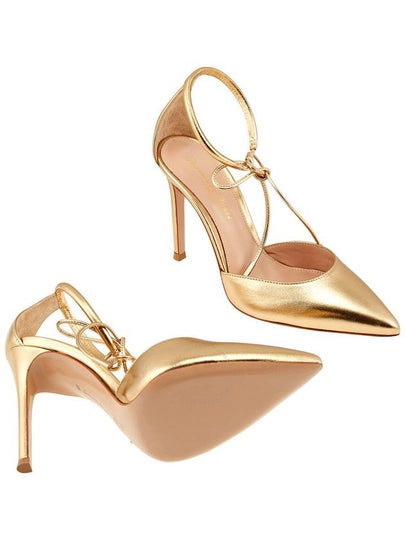 Gianvito Rossi Ladies Gold Nappa Silk Heels, Brand Size 35 (US Size 5) - GIANVITO ROSSI - BALAAN 2