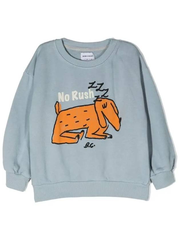 Kids Sleeping Dog Printing Sweatshirt 222AC029 400 - BOBO CHOSES - BALAAN 2