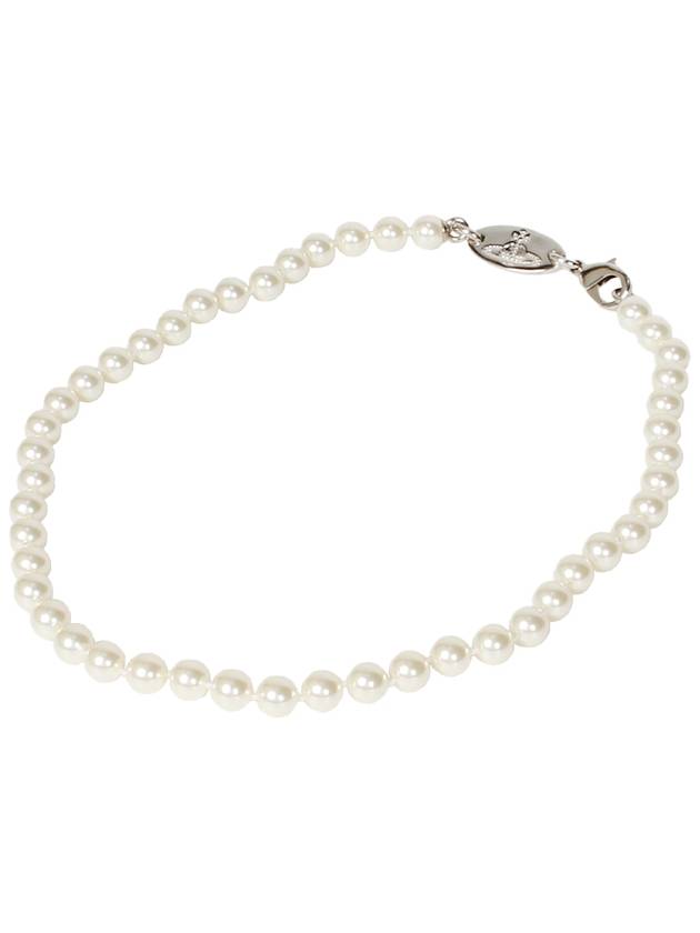 Brass Pearl Detail Necklace White - VIVIENNE WESTWOOD - BALAAN 2