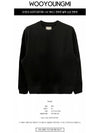 Butterfly Back Logo Sweatshirt Black - WOOYOUNGMI - BALAAN 3