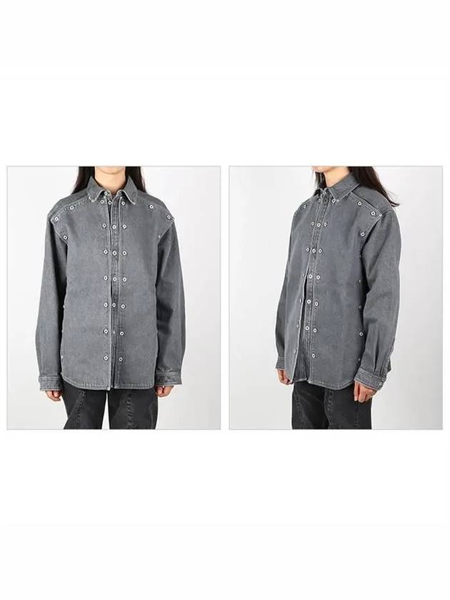 Classic Button Panel Denim Long Sleeve Shirt Grey - Y/PROJECT - BALAAN 4