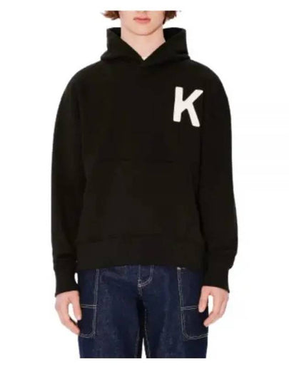 Lucky Tiger Oversized Cotton Hoodie Black - KENZO - BALAAN 2