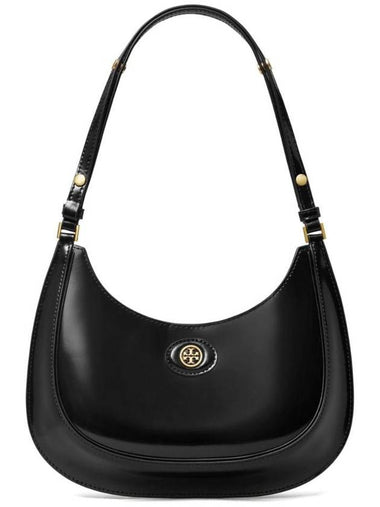 Convertible Crescent Shoulder Bag Black - TORY BURCH - BALAAN 1