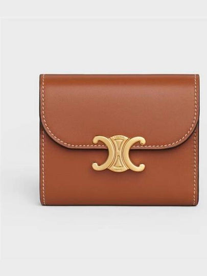 Triomphe Small Half Wallet Tan - CELINE - BALAAN 2