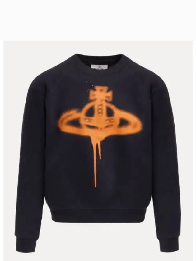 Spray ORB Raglan Sweatshirt Navy - VIVIENNE WESTWOOD - BALAAN 2