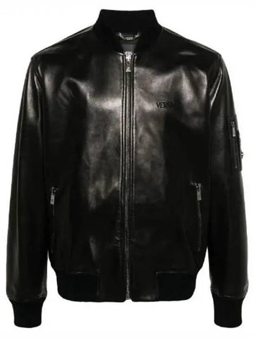 Medusa detail lambskin bomber jacket 270291 - VERSACE - BALAAN 1