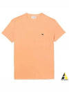 Crew Neck Pima Cotton Jersey Short Sleeve T-Shirt Light Orange - LACOSTE - BALAAN 2