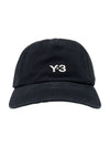 Embroidered Logo Ball Cap Black - Y-3 - BALAAN 3