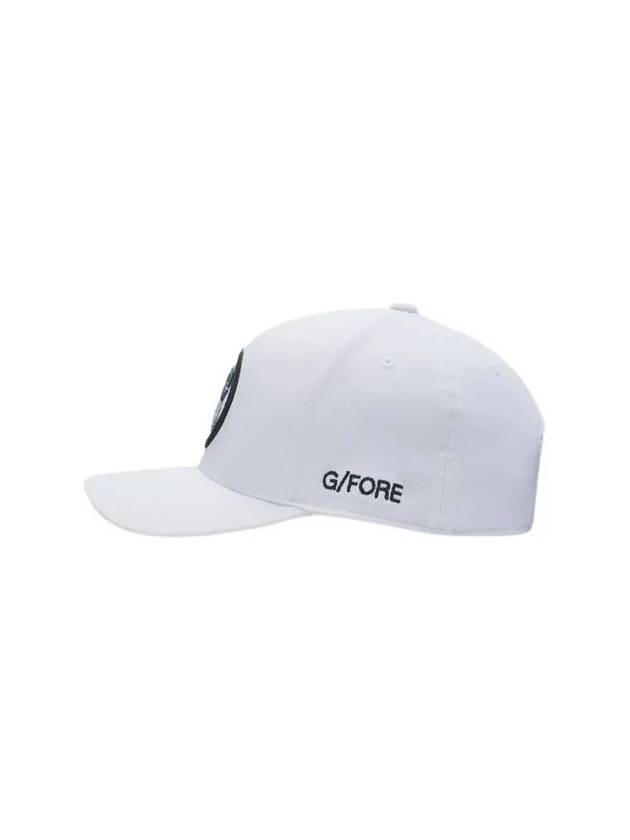 Circle GS Stretch Twill Golf Ball Cap White - G/FORE - BALAAN 4