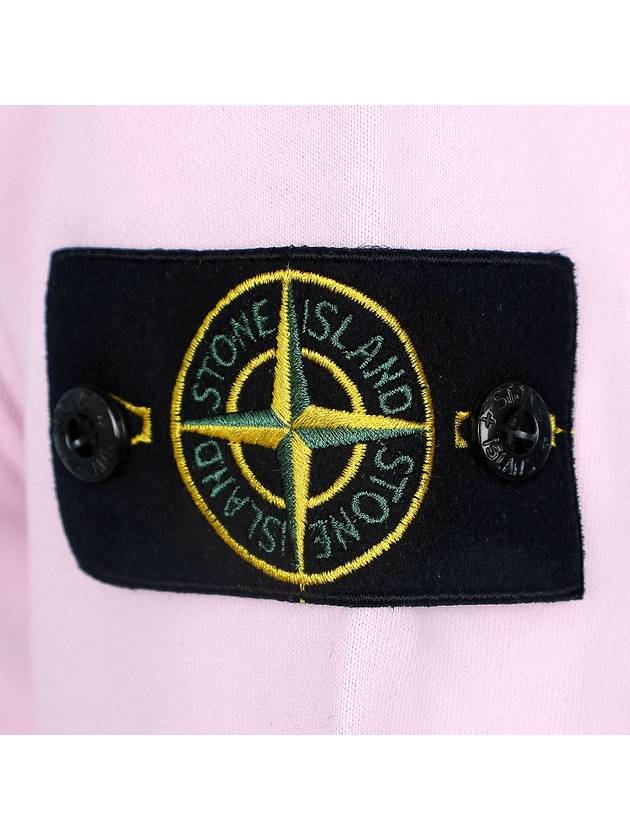 Wappen Patch Garment Dyed Sweatshirt Pink - STONE ISLAND - BALAAN 6