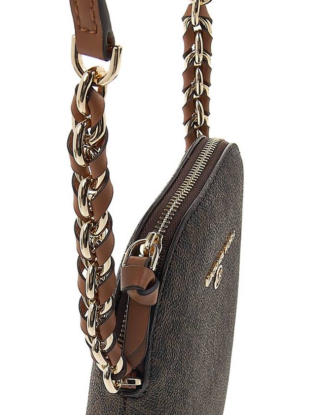 Small Logo Smartphone Cross Bag Brown - MICHAEL KORS - BALAAN 8