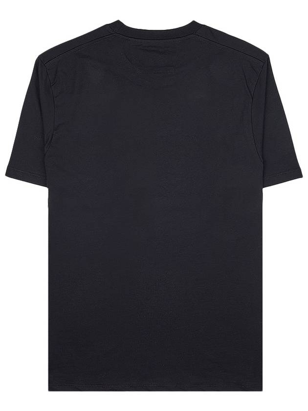 Print Cotton Short Sleeve T-Shirt Black - CP COMPANY - BALAAN 3